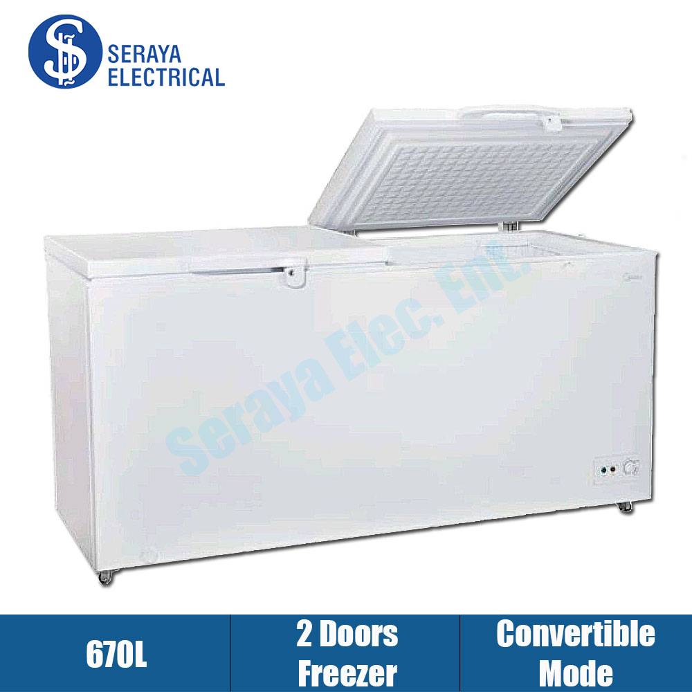 Midea 670L 2 Doors Chest Freezer MDRC698FZG01MY